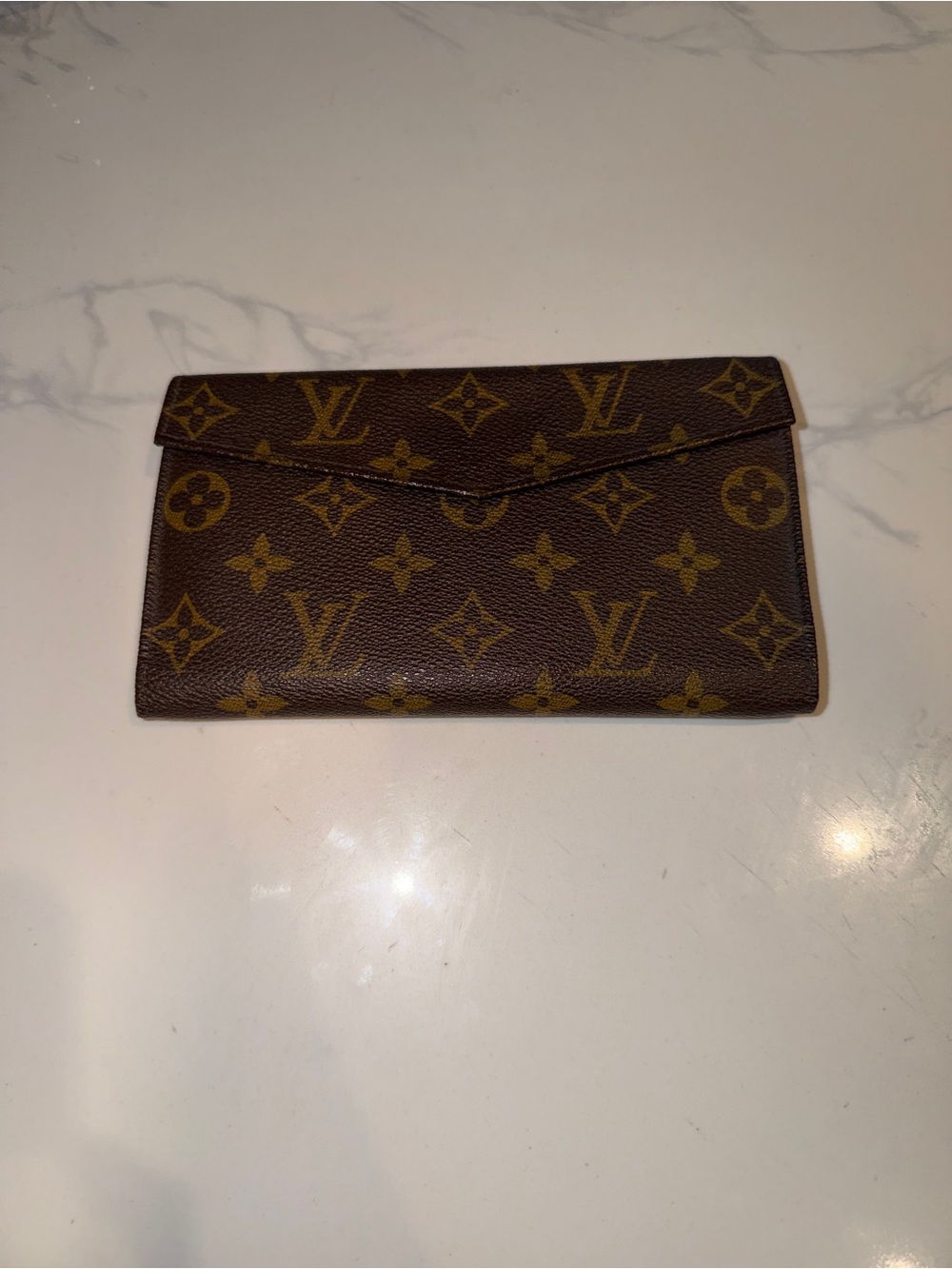 Vintage Louis Vuitton Monogram Coated Canvas Wallet